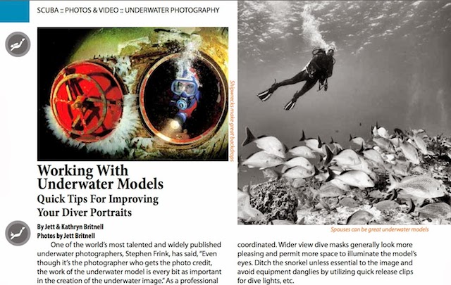 working with underwater models, bcatw.org