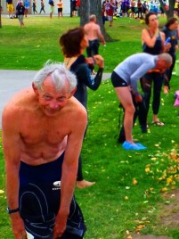 Ken Boxall at Across the Lake Swim, Kelowna