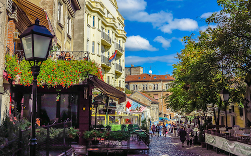 Skadarska historic street in Belgrade