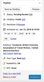 wordpress schedule